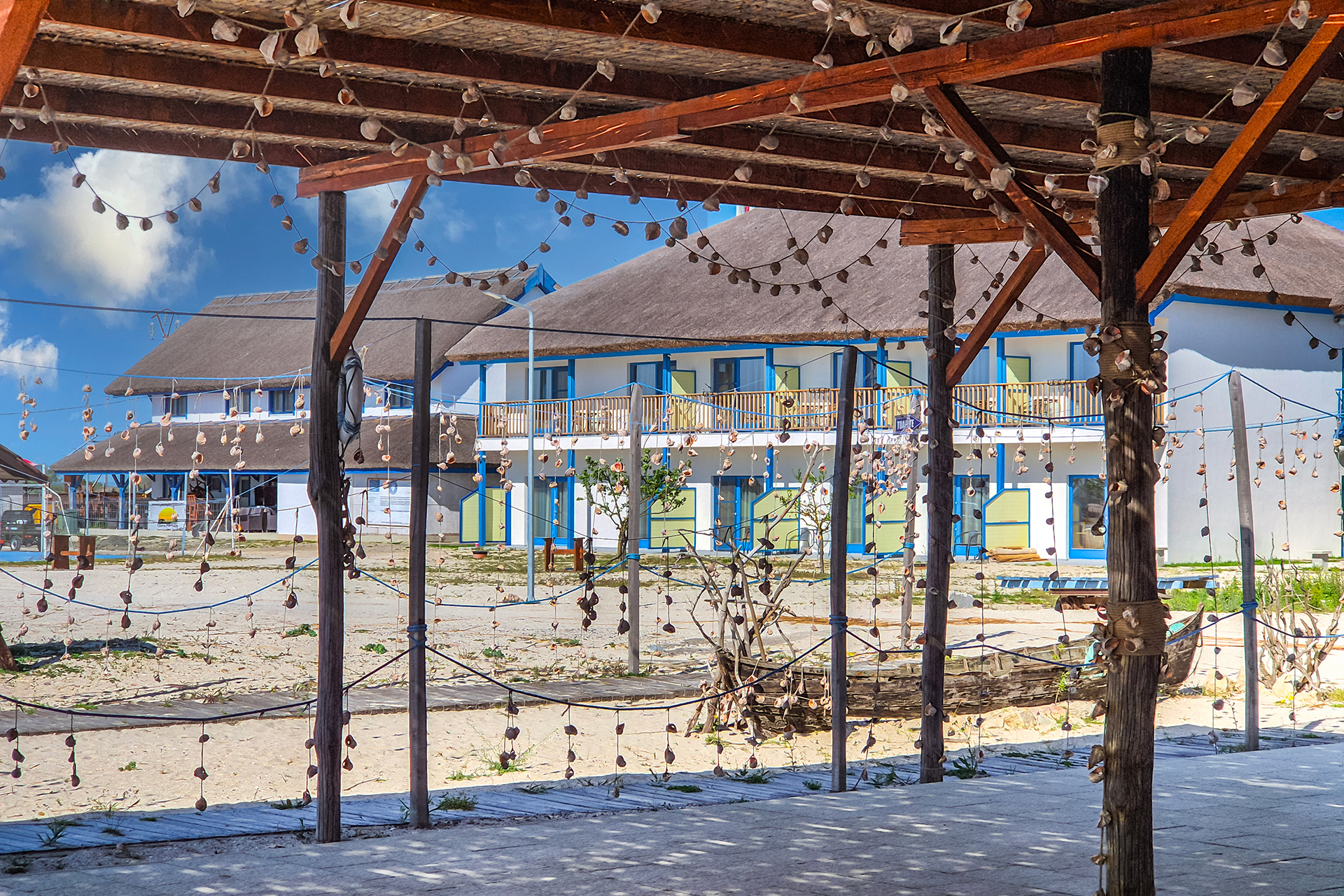 Vedere din Beach Bar-ul de pe plaja